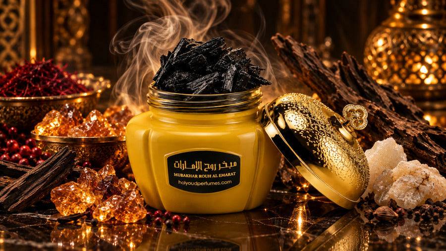 Holy Oud Bukhoor Mubakhar Rouh Al Emarat 30G blog cover