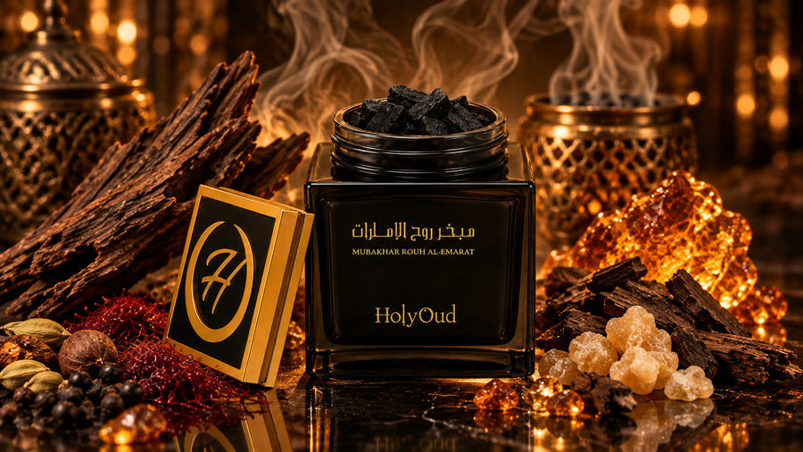 Holy Oud Bukhoor Mubakhar Rouh Al Emarat Extreme 50G blog cover