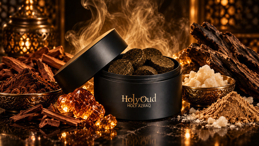 Holy Oud Dukhoon Holy Azraq 100G blog cover